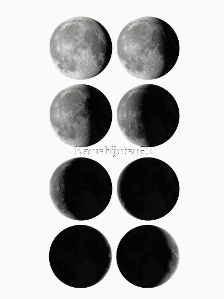 Moon phase realistic night moon by Kawabijutsu21 T-Shirts, Hoodie, Sweatshirt | BlankRebels.com (Image 3)