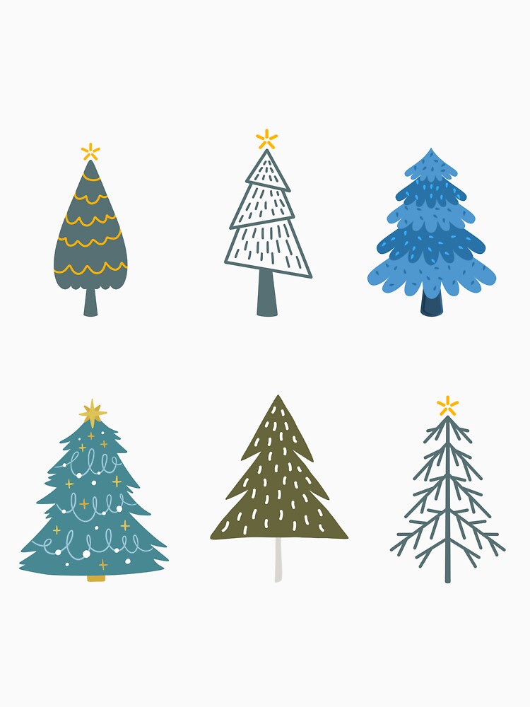 Doodle Christmas trees by OsborneCreek T-Shirts, Hoodie, Sweatshirt | BlankRebels.com (Image 3)