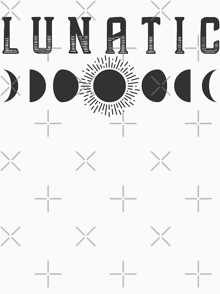 Lunatic, Moon Lover Print - Moon Cycles by elevens T-Shirts, Hoodie, Sweatshirt | BlankRebels.com (Image 3)