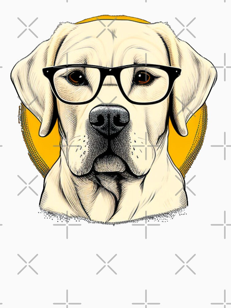 Funny dog Labrador with glasses funny cute decorative dog for dog lovers by RSDESIGNSteam T-Shirts, Hoodie,... (Image 3)