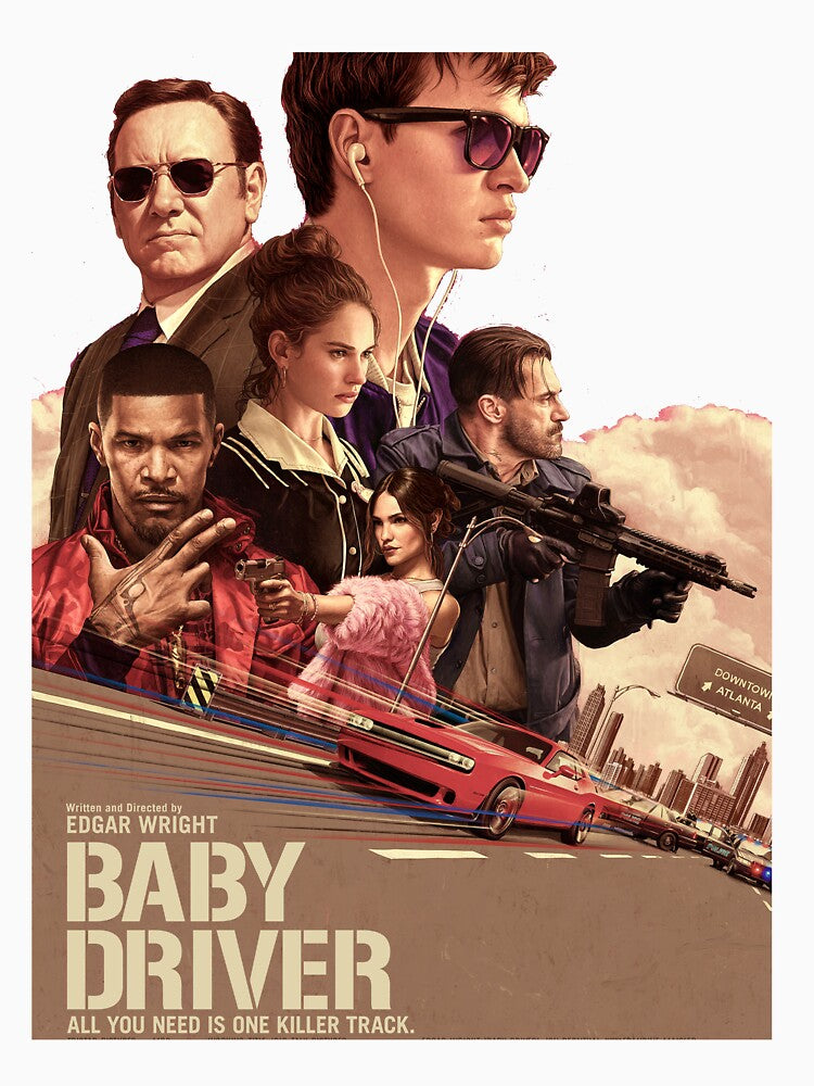 Baby Driver Movie Vintage 80s by Montoya8551 T-Shirts, Hoodie, Sweatshirt | BlankRebels.com (Image 3)