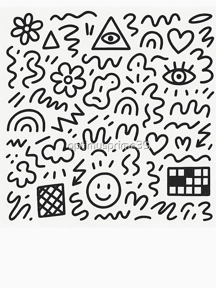 abstract  hand drawn doodle art by optimusprime39 T-Shirts, Hoodie, Sweatshirt | BlankRebels.com (Image 3)