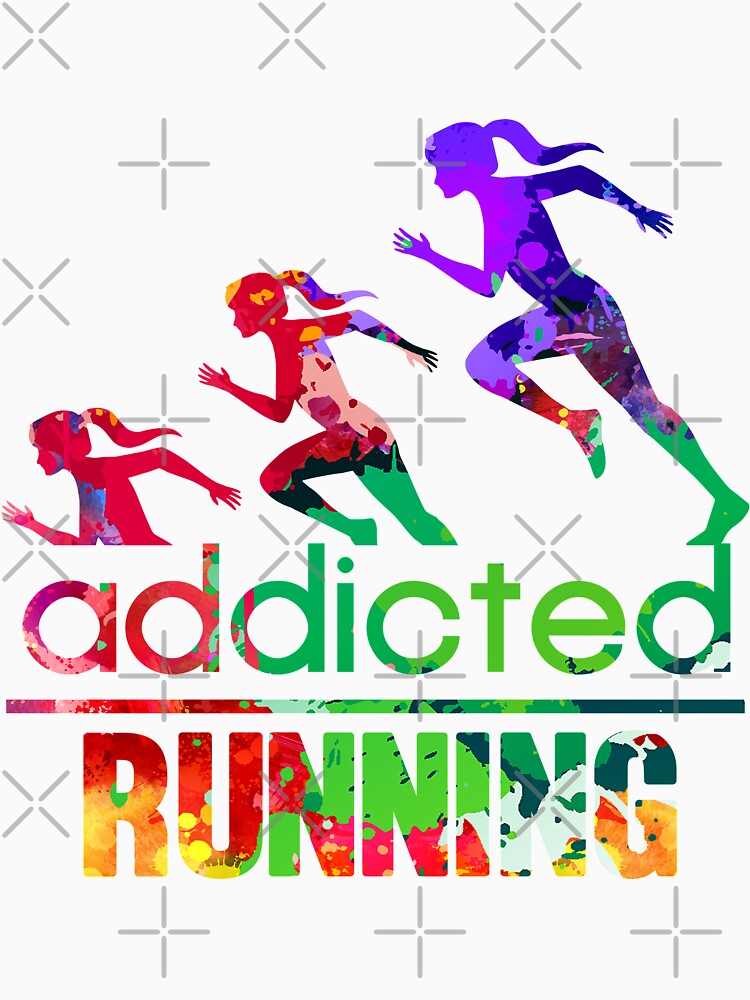 Running addicted watercolor by loveislovestore T-Shirts, Hoodie, Sweatshirt | BlankRebels.com (Image 3)