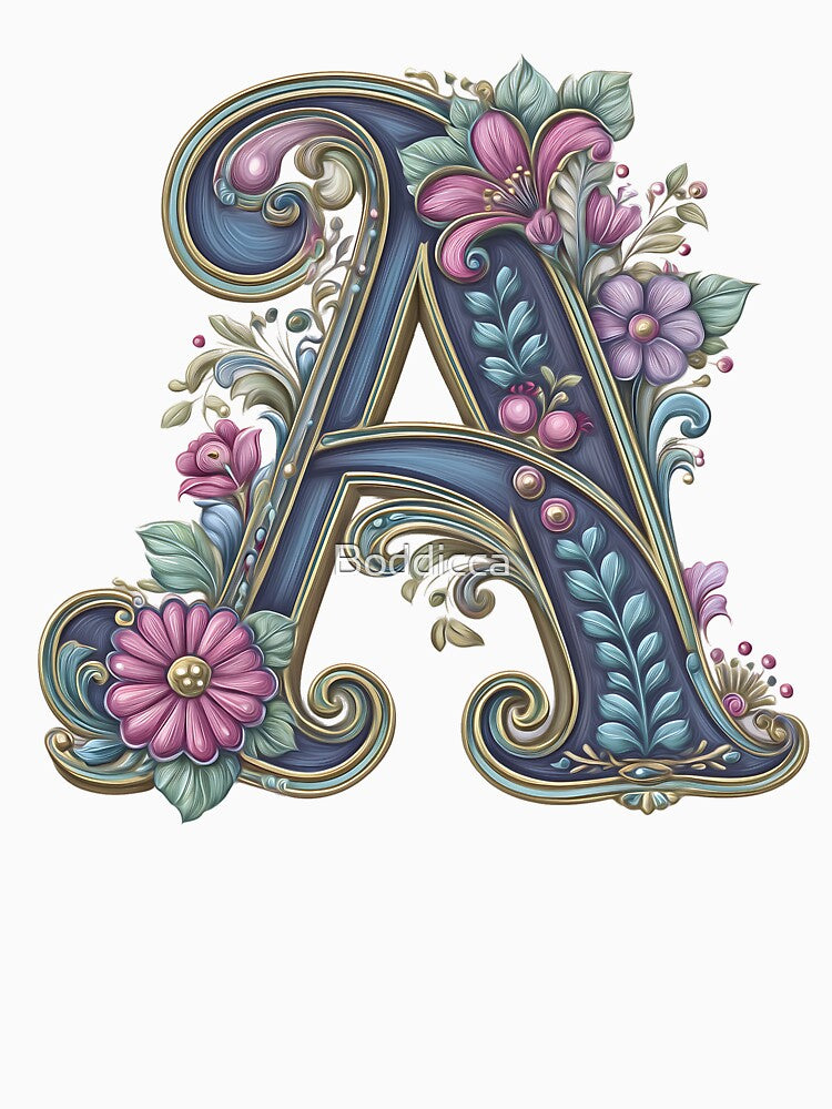 Belle Epoque Monogram A by Boddicca T-Shirts, Hoodie, Sweatshirt | BlankRebels.com (Image 3)