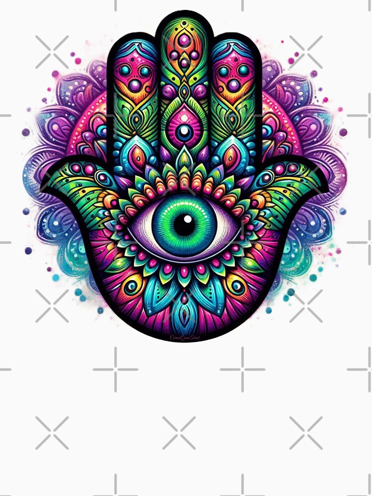 Mystic Hamsa – Eye of Protection & Power by CarmaQuanTarot T-Shirts, Hoodie, Sweatshirt | BlankRebels.com (Image 3)