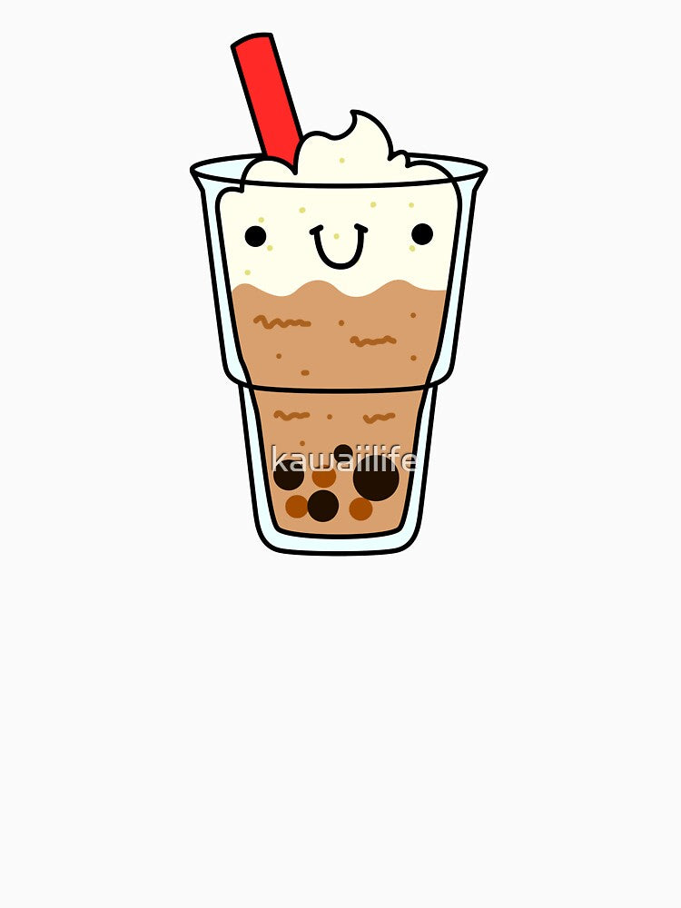 Kawaii Chocolate Boba Frappuccino by kawaiilife T-Shirts, Hoodie, Sweatshirt | BlankRebels.com (Image 3)
