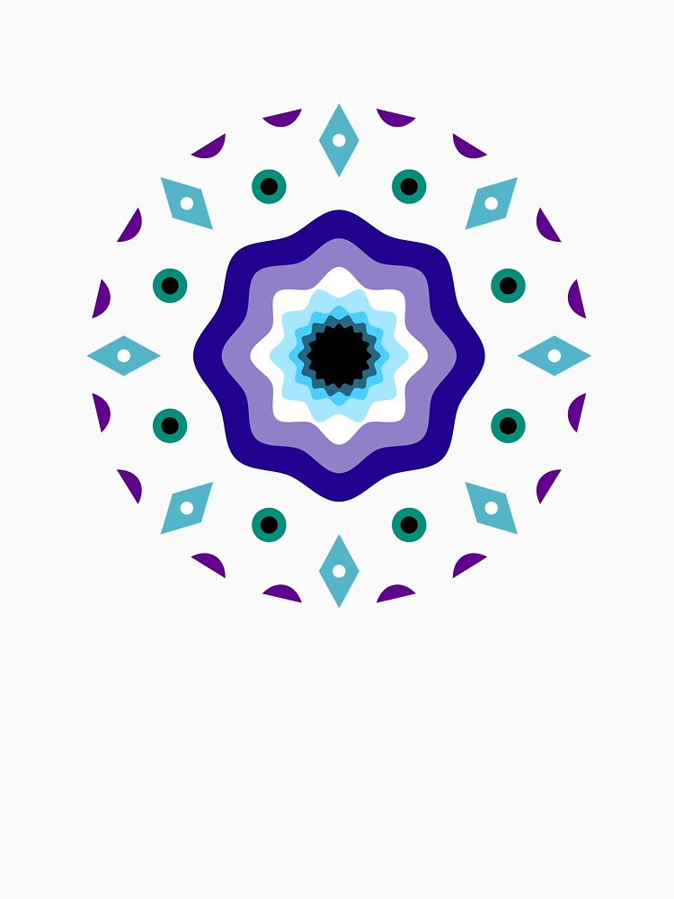 Evil Eye Mosaic Bead Pattern, Eye of Nazar by Russell Steadman T-Shirts, Hoodie, Sweatshirt | BlankRebels.com (Image 3)