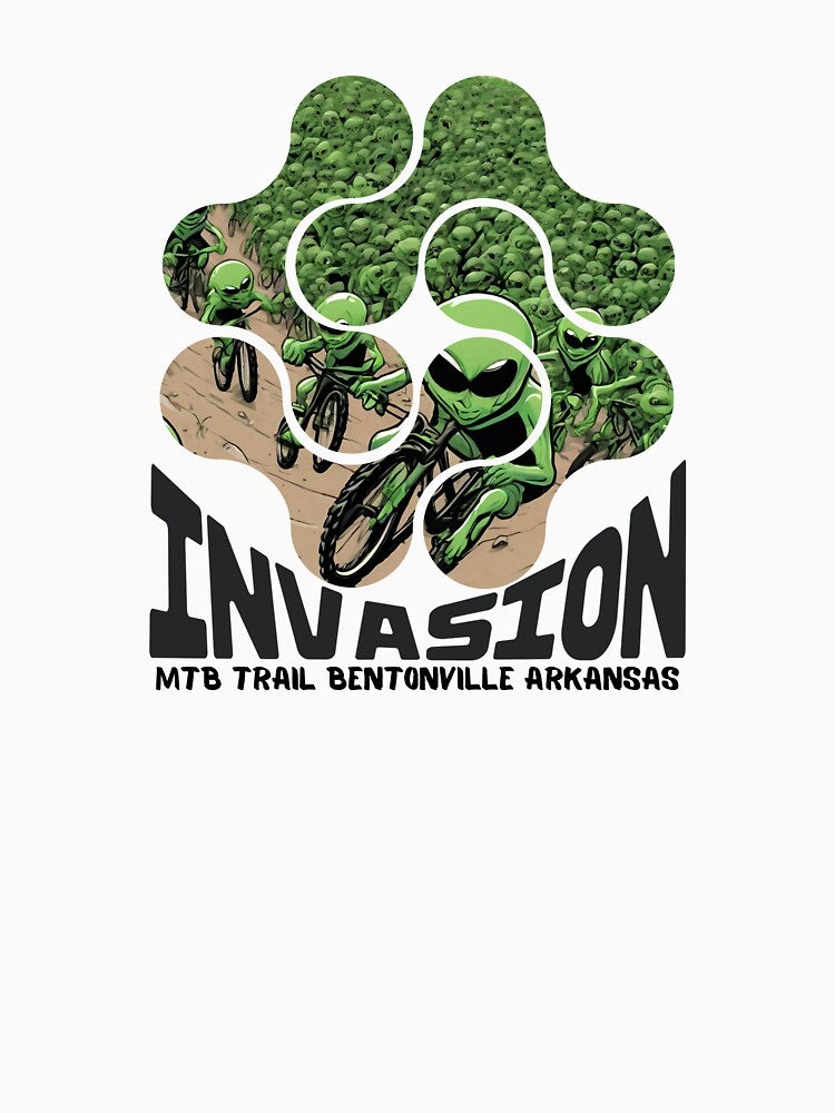 Invasion MTB Mountain Bike Trail Bentonville Arkansas by tdruppski T-Shirts, Hoodie, Sweatshirt | BlankRebels.com (Image 3)