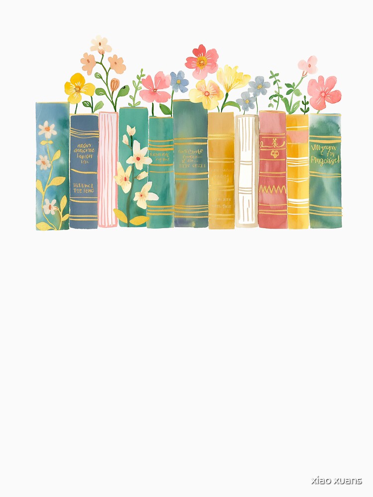 Book Flowers by xiao xuans T-Shirts, Hoodie, Sweatshirt | BlankRebels.com (Image 3)