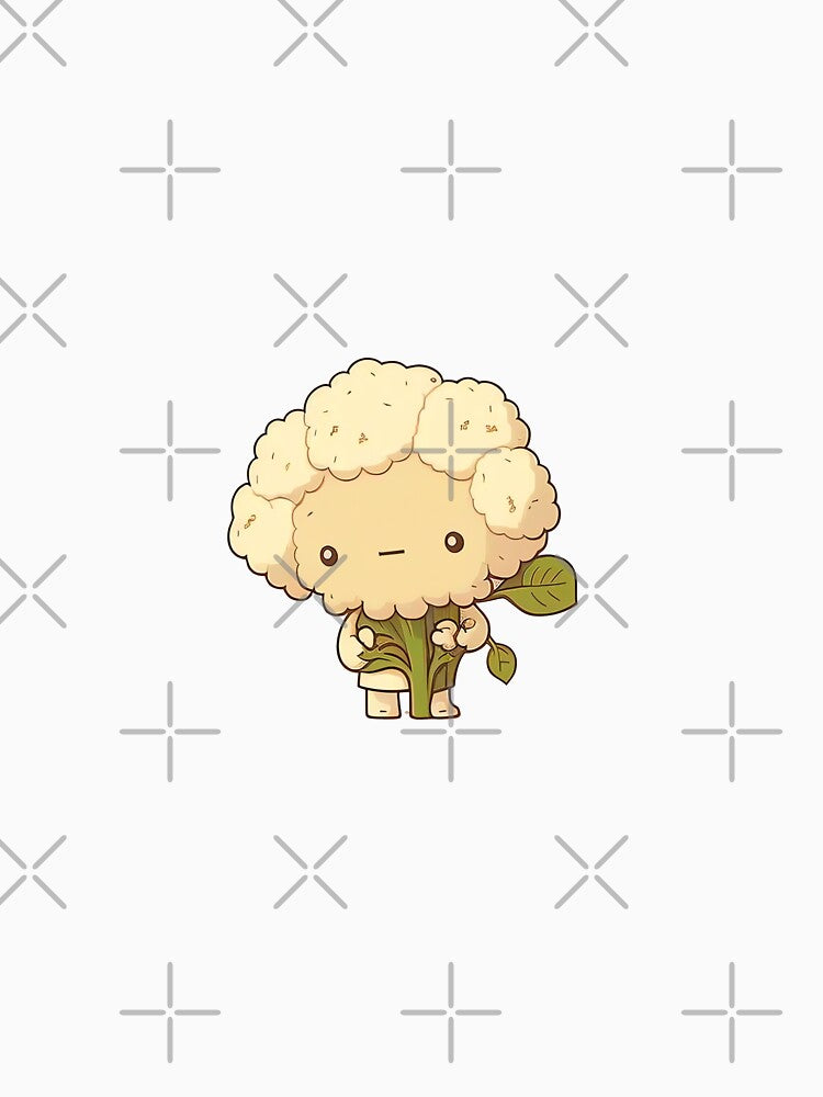 Cauliflower cute chibi kawaii by ChibiInstant T-Shirts, Hoodie, Sweatshirt | BlankRebels.com (Image 3)