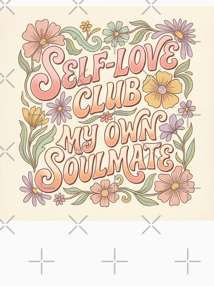 Retro Self-Love Club - Groovy Self-Care by houseoflushella T-Shirts, Hoodie, Sweatshirt | BlankRebels.com (Image 3)