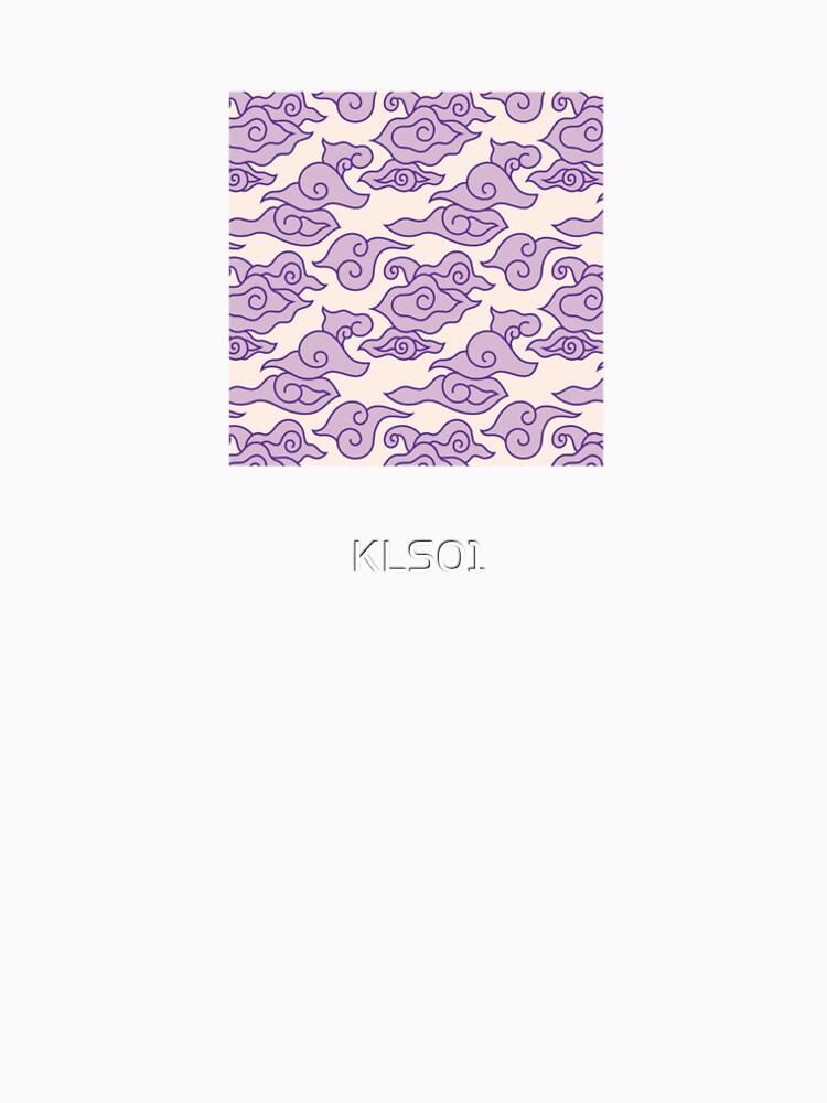 Serene Waves and Clouds: Elegant Purple Pattern by KLS01 T-Shirts, Hoodie, Sweatshirt | BlankRebels.com (Image 2)