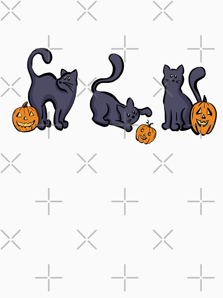 Halloween Cats With Pumpkins by Alexandra Jones T-Shirts, Hoodie, Sweatshirt | BlankRebels.com (Image 3)