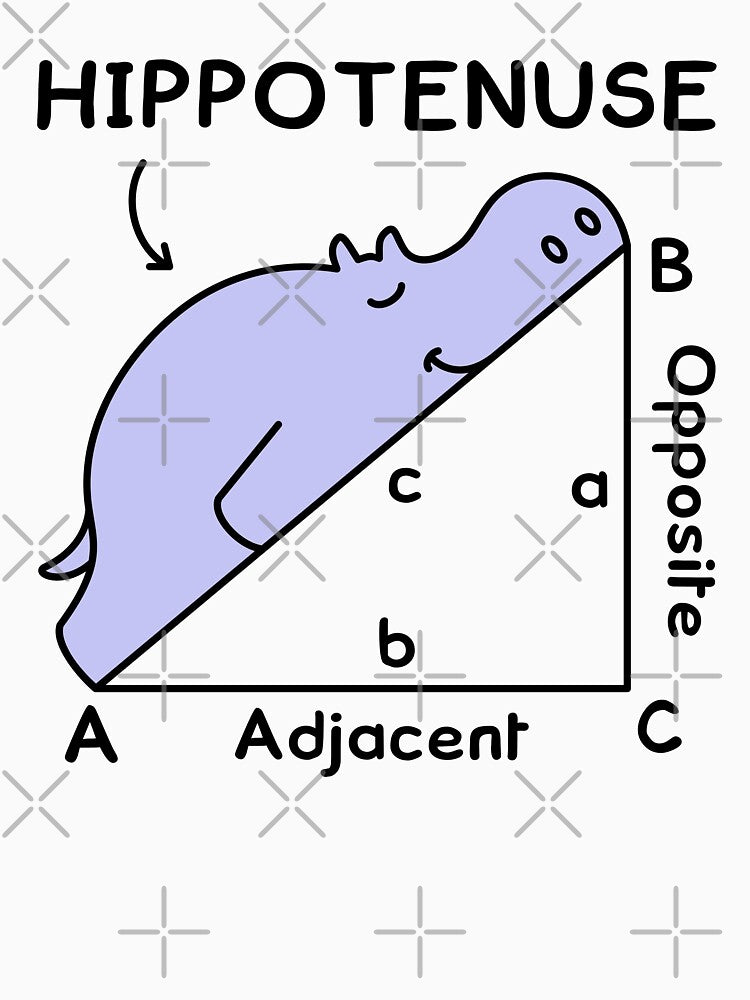 Hippotenuse, Hypotenuse Math Pun by TashaVector T-Shirts, Hoodie, Sweatshirt | BlankRebels.com (Image 3)