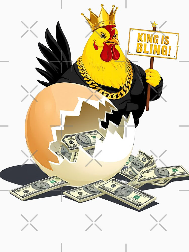 Egg Price: King is Bling – The Golden Inflation by RvinJo8 T-Shirts, Hoodie, Sweatshirt | BlankRebels.com (Image 3)