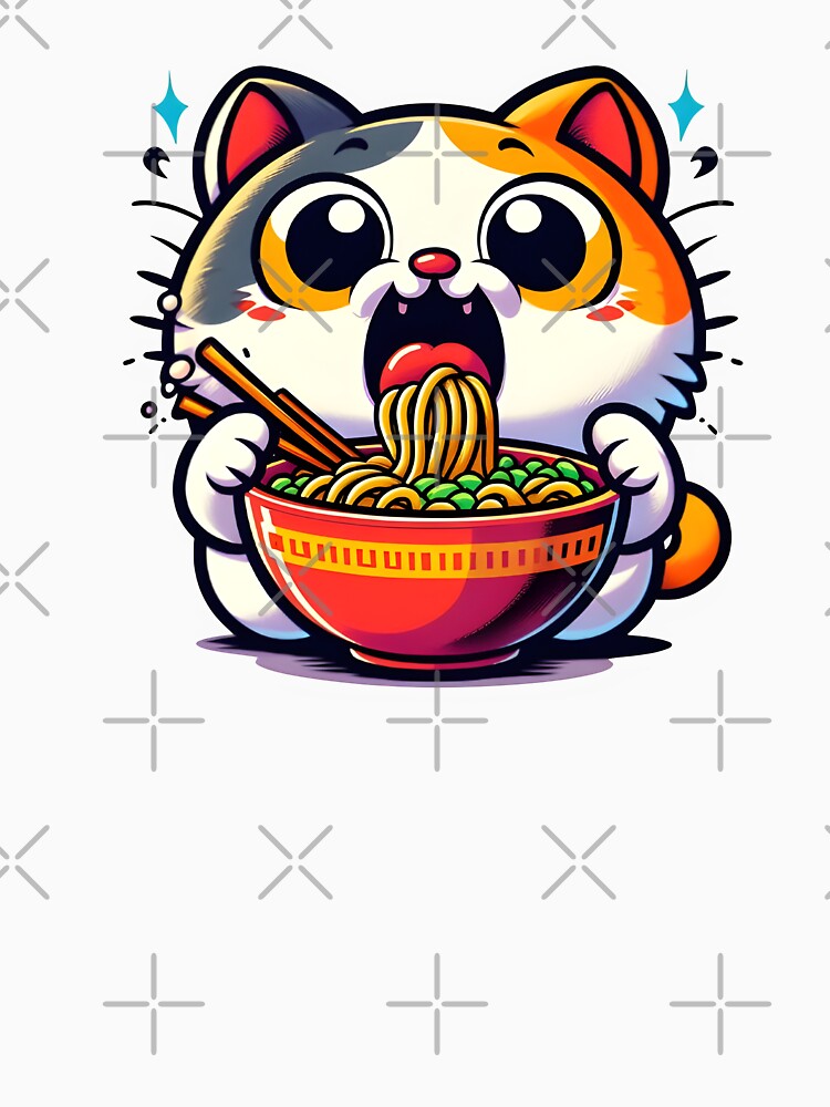 Funny Ginger Cat Eating Ramen T-Shirts, Hoodie, Sweatshirt