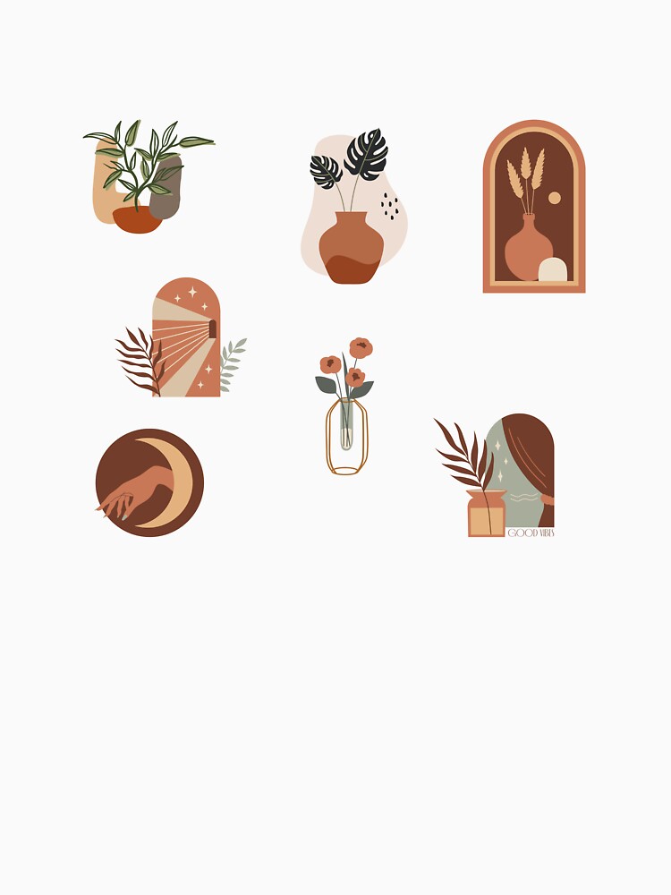 Aesthetic plants elements by BookishSpace1 T-Shirts, Hoodie, Sweatshirt | BlankRebels.com (Image 3)