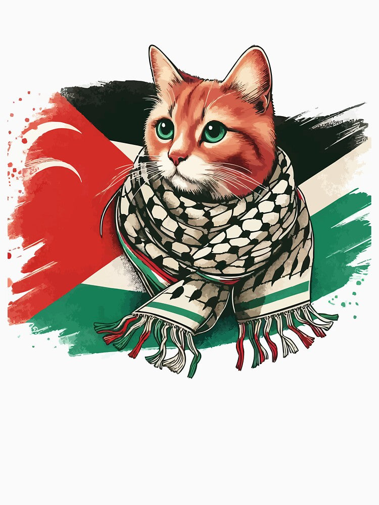 Palestine Cat Scarf T-Shirts, Hoodie, Sweatshirt