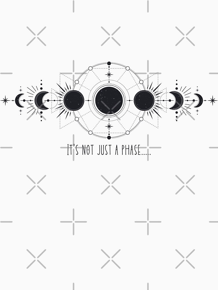 Its Not Just a Phase - Phases of the Moon by Sorolenti Art T-Shirts, Hoodie, Sweatshirt | BlankRebels.com (Image 3)