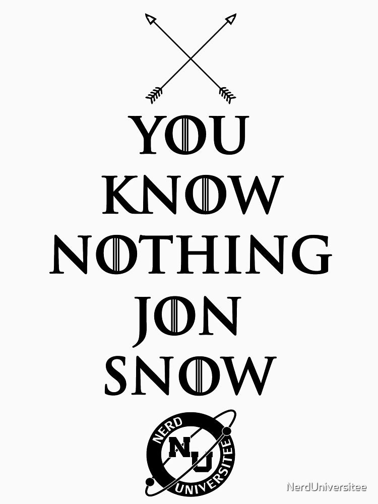 Know Nothing by NerdUniversitee T-Shirts, Hoodie, Sweatshirt | BlankRebels.com (Image 3)