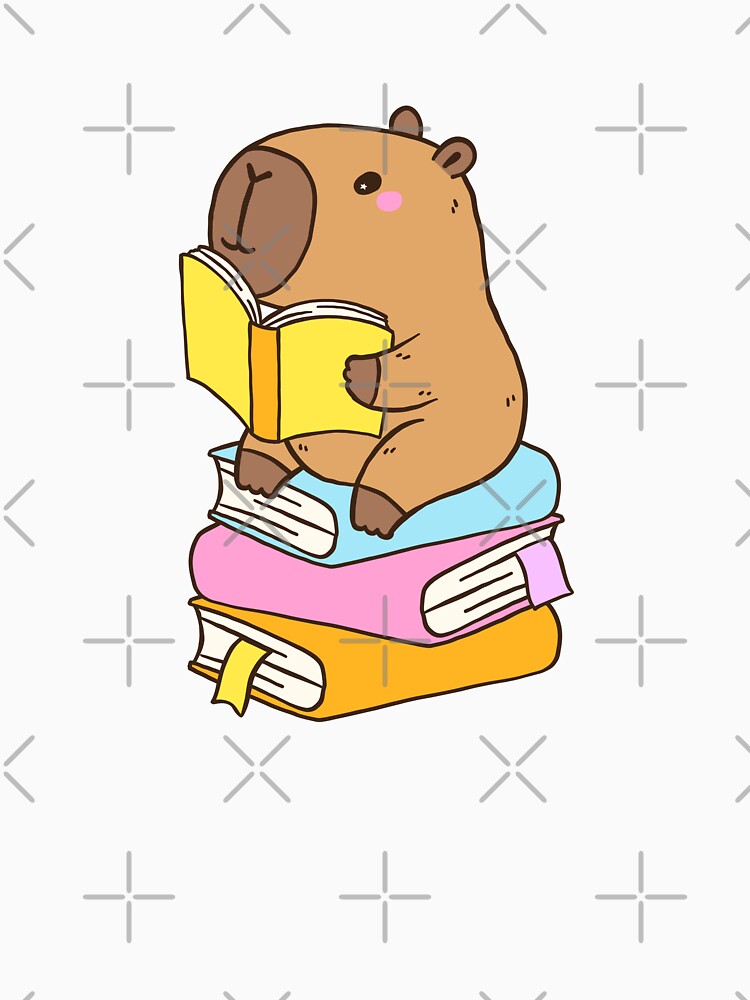 Capybara reading by Neadoodles T-Shirts, Hoodie, Sweatshirt | BlankRebels.com (Image 3)