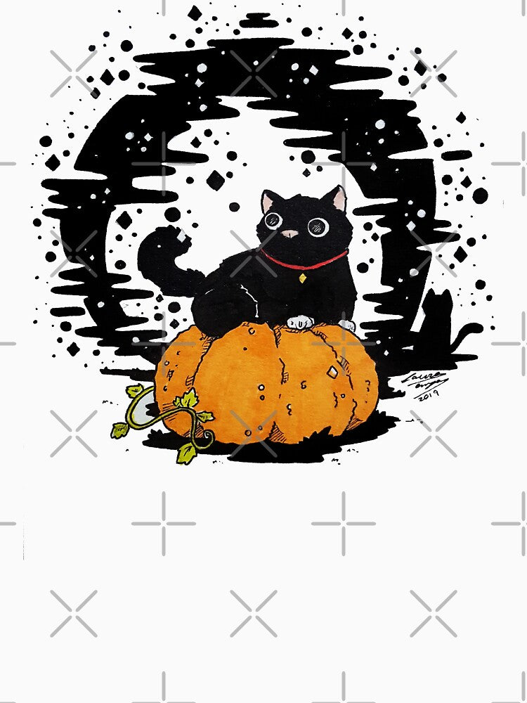 Halloween black cat by LauraPemArt T-Shirts, Hoodie, Sweatshirt | BlankRebels.com (Image 3)