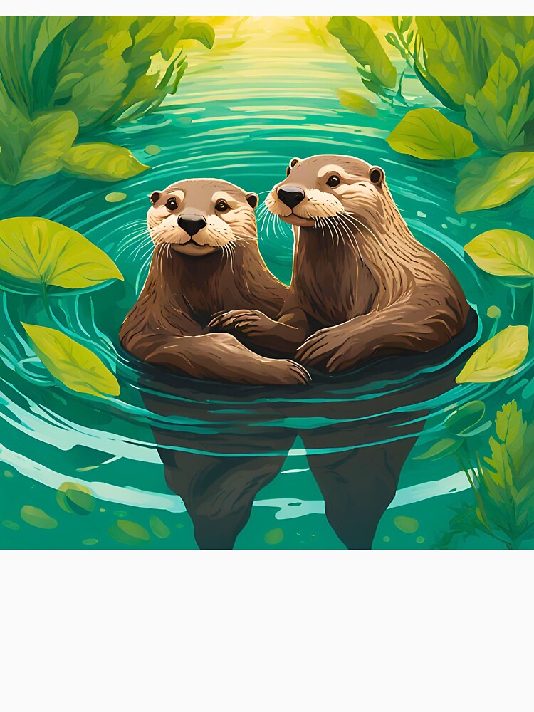 Significant Otters - Otters Holding Hands by blueasian T-Shirts, Hoodie, Sweatshirt | BlankRebels.com (Image 3)