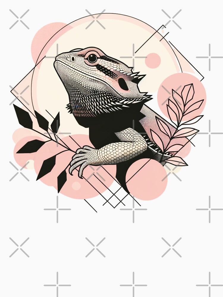 Abstract Floral Bearded Dragon by TheAnimalZ00 T-Shirts, Hoodie, Sweatshirt | BlankRebels.com (Image 3)