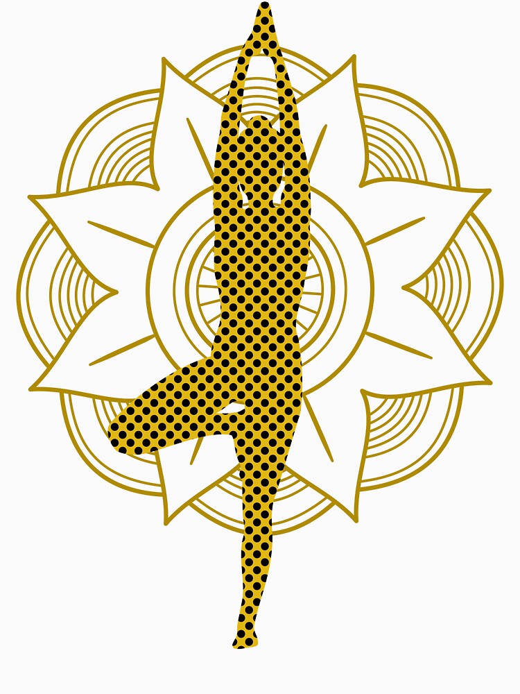 Yoga Tree Pose With Mandala by Laanas55 T-Shirts, Hoodie, Sweatshirt | BlankRebels.com (Image 3)
