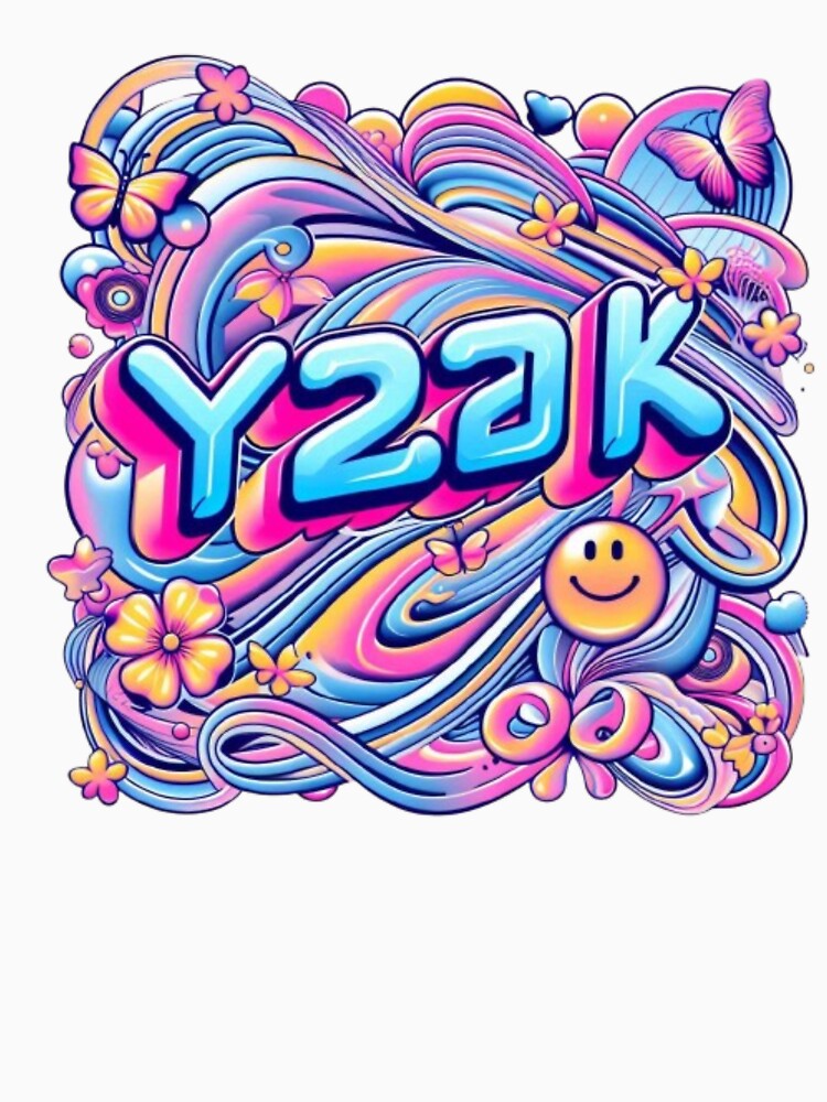 ✨ Retro Y2K Aesthetic - Vibrant Swirls & Smiley Faces ✨ by Do Style T-Shirts, Hoodie, Sweatshirt | BlankRebels.com (Image 3)