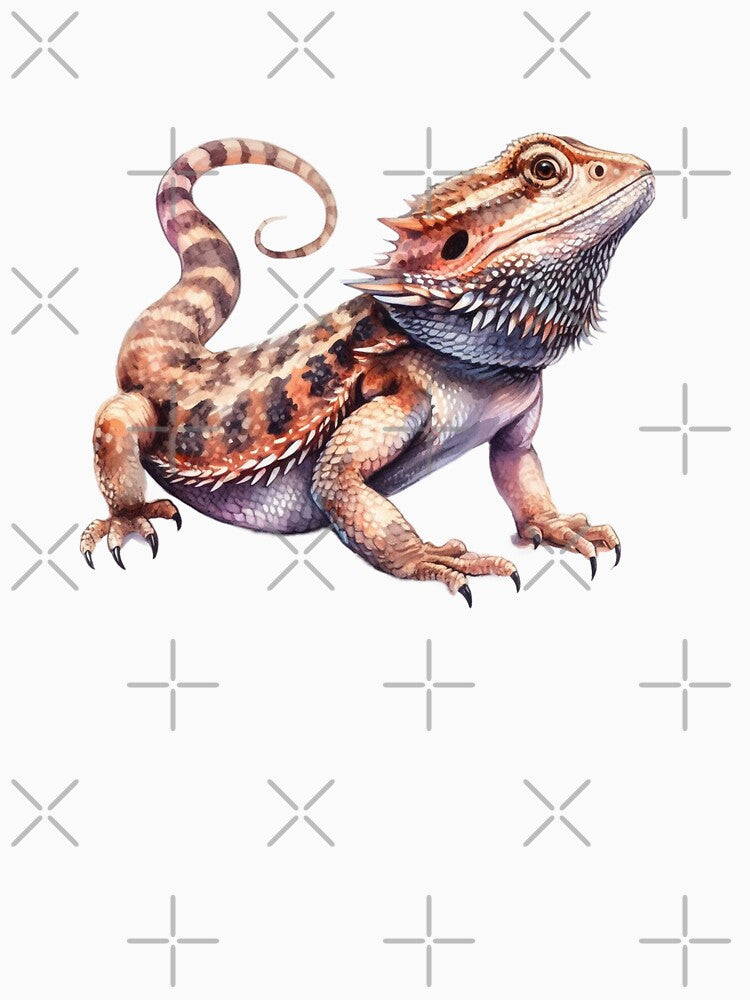 Watercolor Bearded Dragon Reptile by TheAnimalZ00 T-Shirts, Hoodie, Sweatshirt | BlankRebels.com (Image 3)