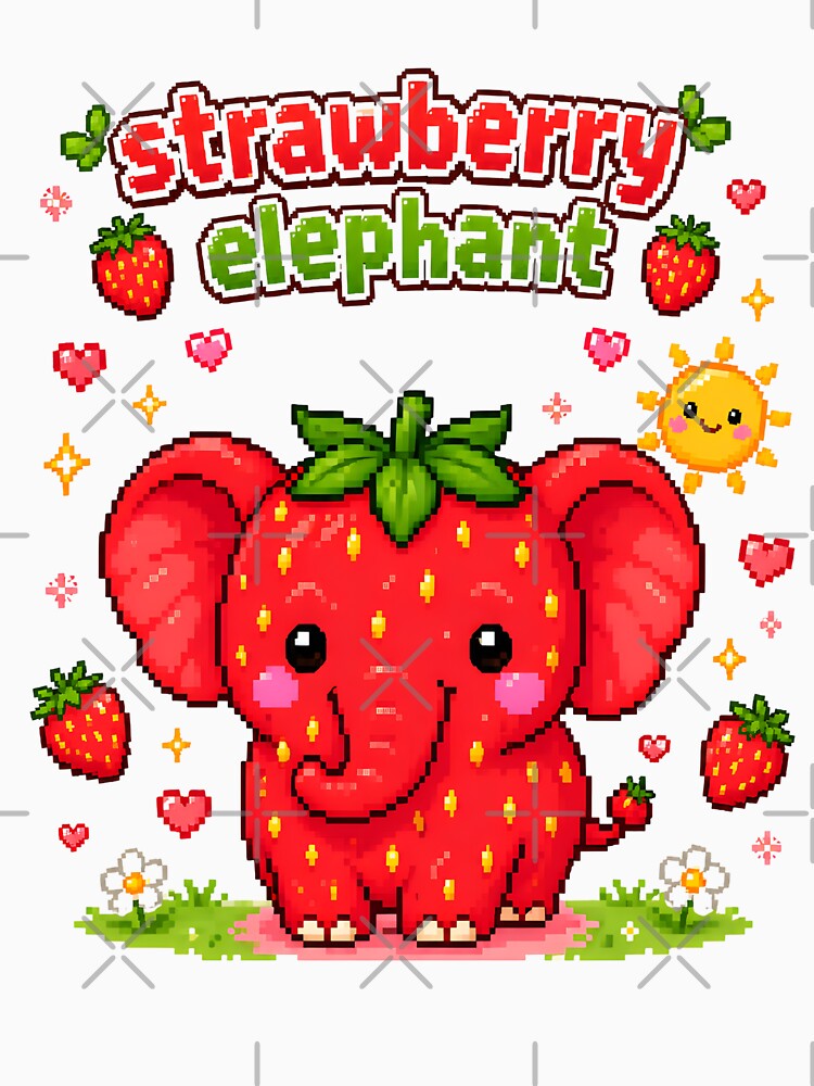 Strawberry Elephant Brainrot Summer by Dreamsinpastel