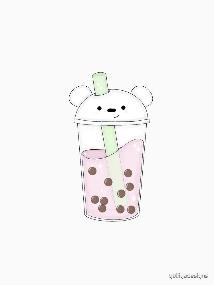 Cute ice bear bubble tea! by yuliiyadesigns T-Shirts, Hoodie, Sweatshirt | BlankRebels.com (Image 3)