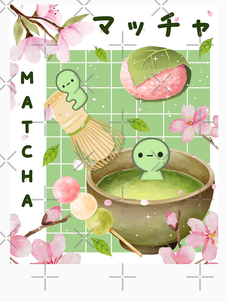 Sakura Kawaii Matcha Green Guys Japanese Tea by starbunnykawaii T-Shirts, Hoodie, Sweatshirt | BlankRebels.com (Image 3)