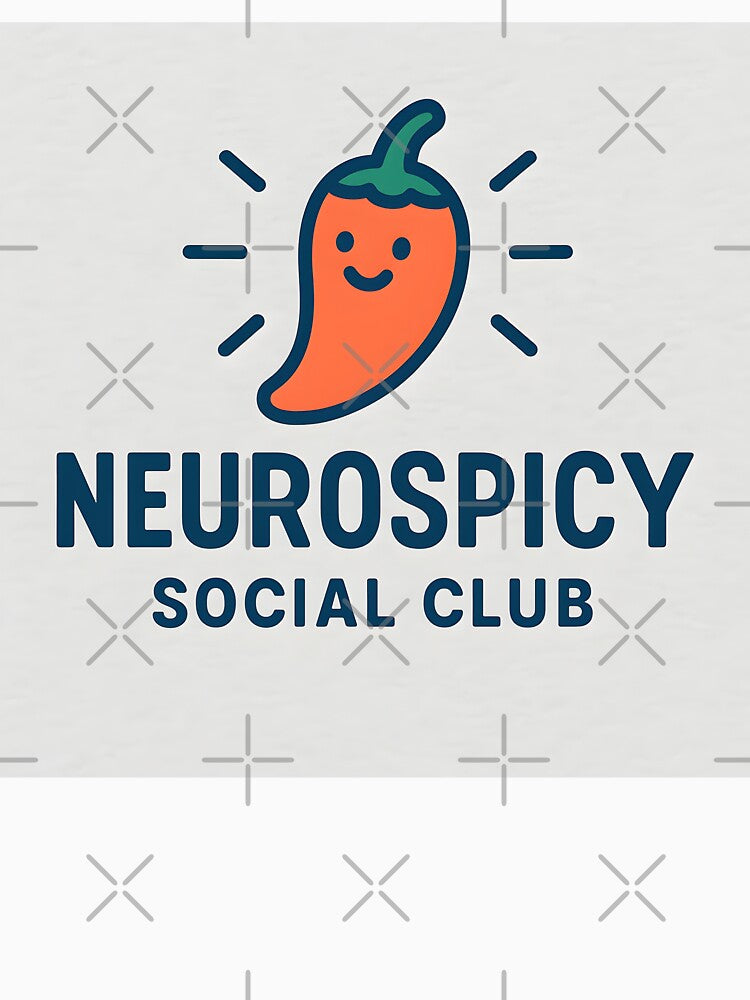 Neurospicy Social Club - Cute Neurodivergent Pride Design by Emilia-Design T-Shirts, Hoodie, Sweatshirt (Image 3)