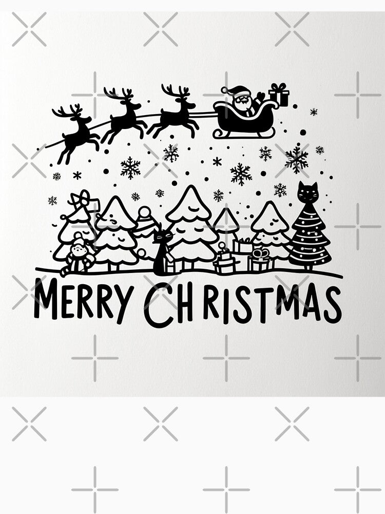 004 Merry Christmas in Black And White by Alexis Art Collection T-Shirts, Hoodie, Sweatshirt | BlankRebels.com (Image 3)