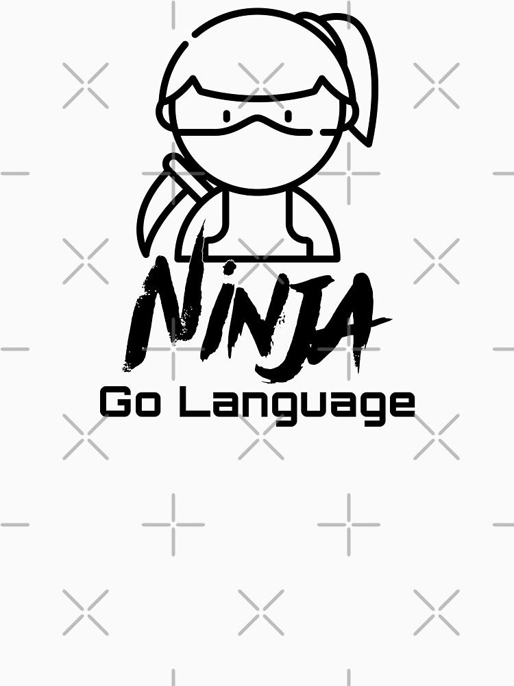 Go Language Ninja (black) by Stornu2Ruedas T-Shirts, Hoodie, Sweatshirt | BlankRebels.com (Image 3)