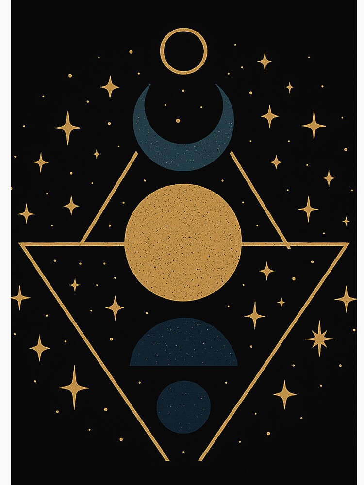"Mystic Geometry Under Starry Skies" by Jadinked T-Shirts, Hoodie, Sweatshirt | BlankRebels.com (Image 3)