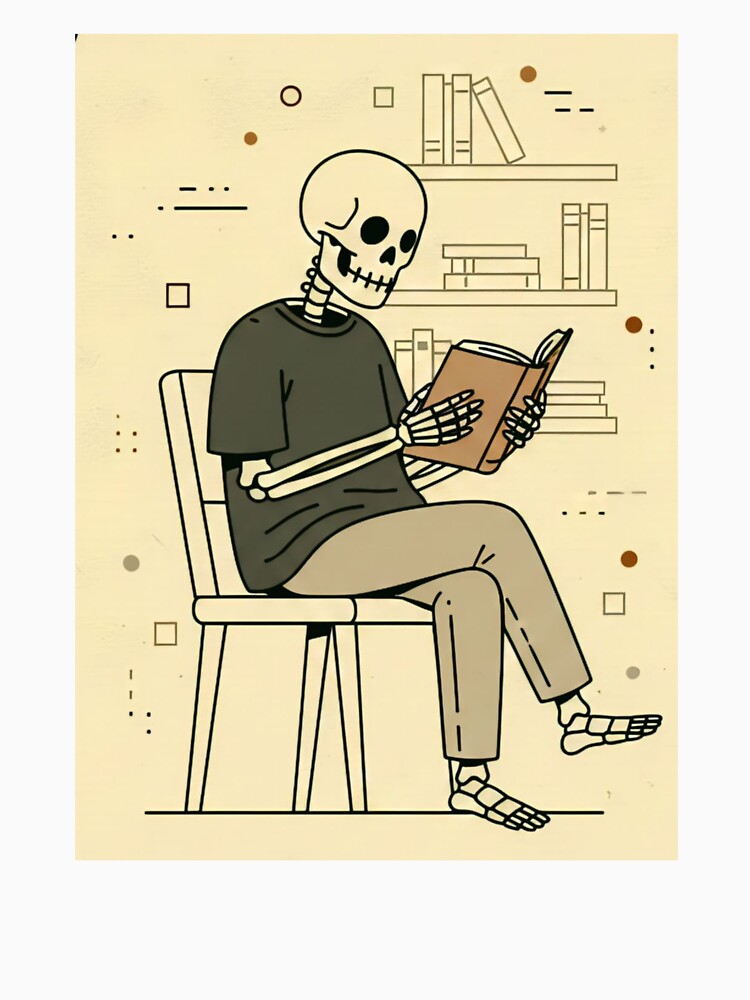 READER Minimalist Skeleton Streetwear Art T-Shirts, Hoodie, Sweatshirt