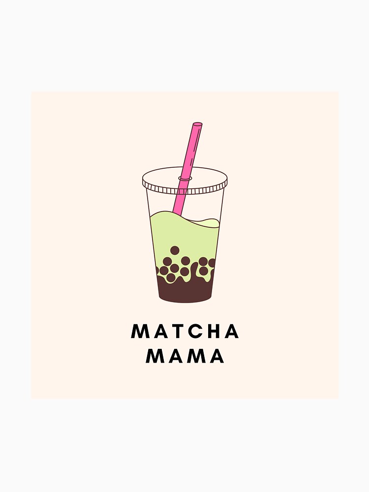 Matcha Mama Boba Milk Tea Bubble Tea by greenteakitty T-Shirts, Hoodie, Sweatshirt | BlankRebels.com (Image 3)