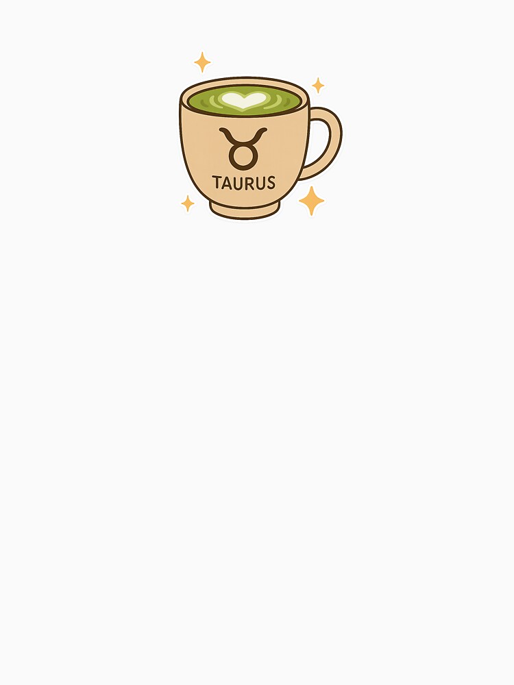 Zodiac Taurus Season Matcha Latte by cloudsnacks T-Shirts, Hoodie, Sweatshirt | BlankRebels.com (Image 3)