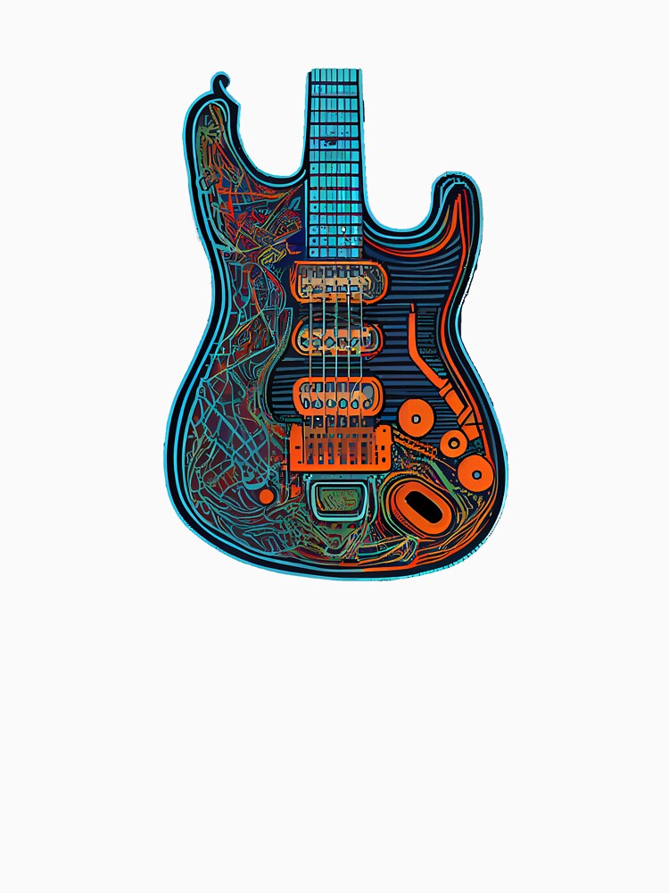 Colorful Guitar. by Pixelarium
