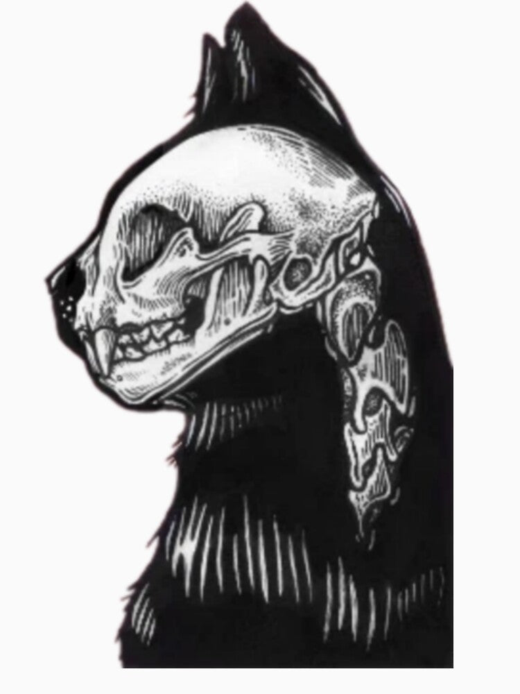 Skeleton black cat Halloween by Youranimedealer T-Shirts, Hoodie, Sweatshirt | BlankRebels.com (Image 3)