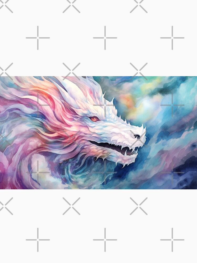 Fantasy Watercolor - Peaceful Dragon by Fantasy Masterpiece T-Shirts, Hoodie, Sweatshirt | BlankRebels.com (Image 3)