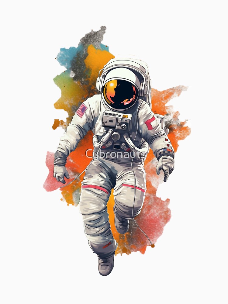 Colorful Astronaut on the way by Cybronauts T-Shirts, Hoodie, Sweatshirt | BlankRebels.com (Image 3)
