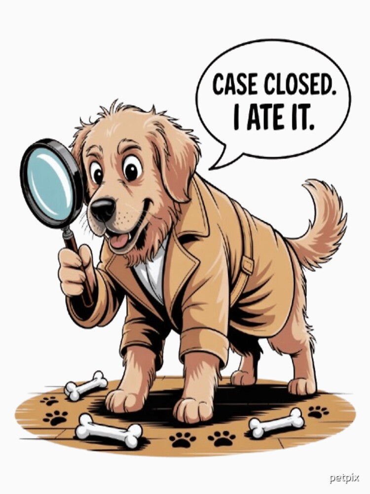 Detective Dog – Case Closed. I Ate It! ?️‍♂️? by Petpixy T-Shirts, Hoodie, Sweatshirt | BlankRebels.com (Image 3)