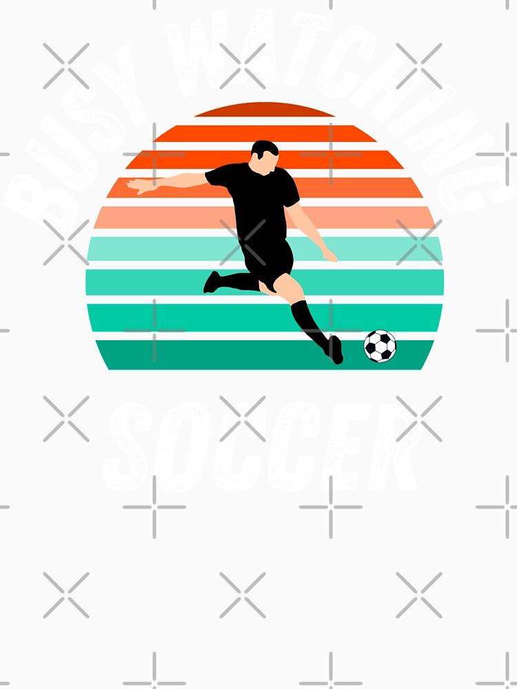 Busy Watching Soccer Kicking Footballer Novelty Gift by Marathon-Runner
