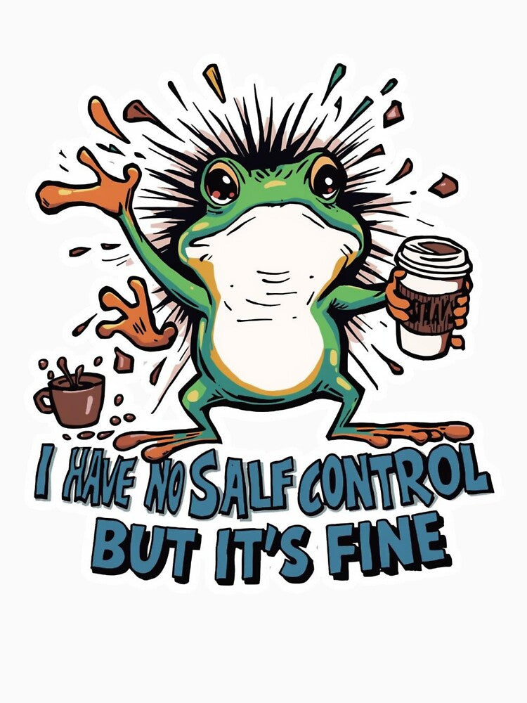 Chaotic Frog Meme | Funny Unhinged Coffee Frog by Brossock T-Shirts, Hoodie, Sweatshirt | BlankRebels.com (Image 3)
