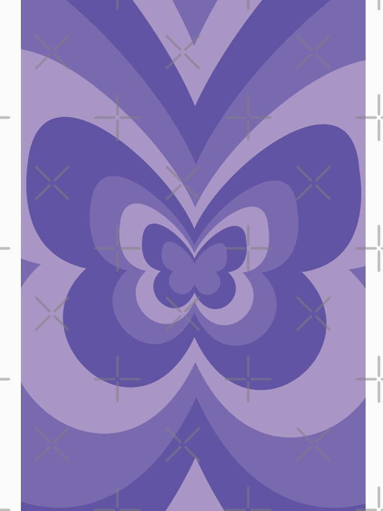Purple Butterfly Aesthetic by LinDraws T-Shirts, Hoodie, Sweatshirt | BlankRebels.com (Image 3)