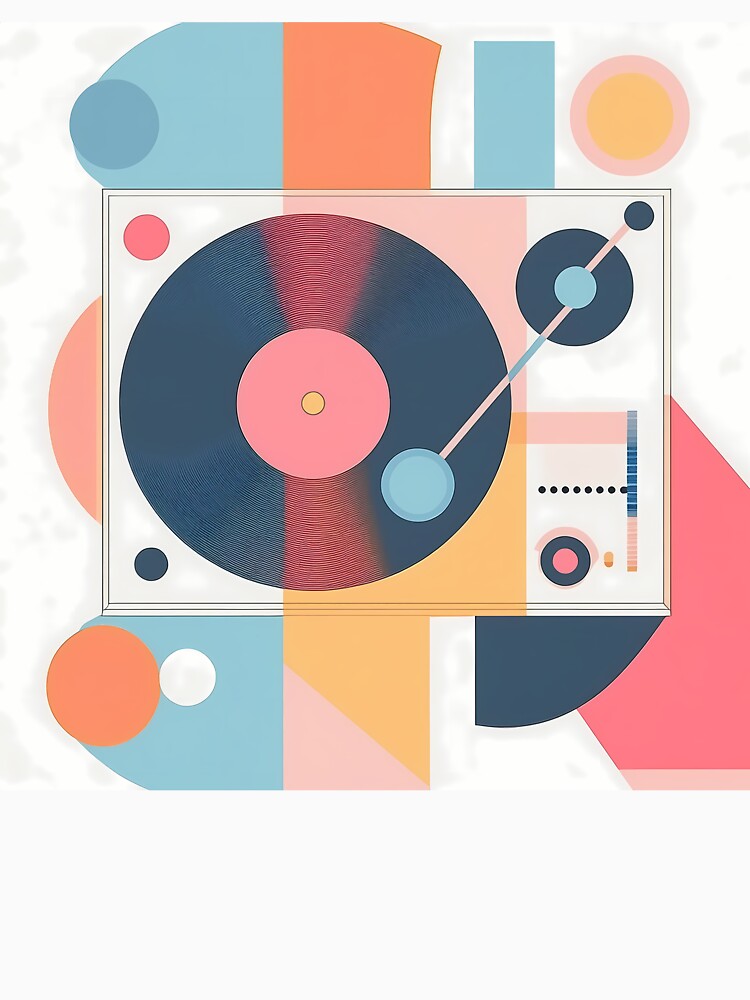 Dj Turntable as Bauhaus Art by OzzFrequency T-Shirts, Hoodie, Sweatshirt | BlankRebels.com (Image 3)